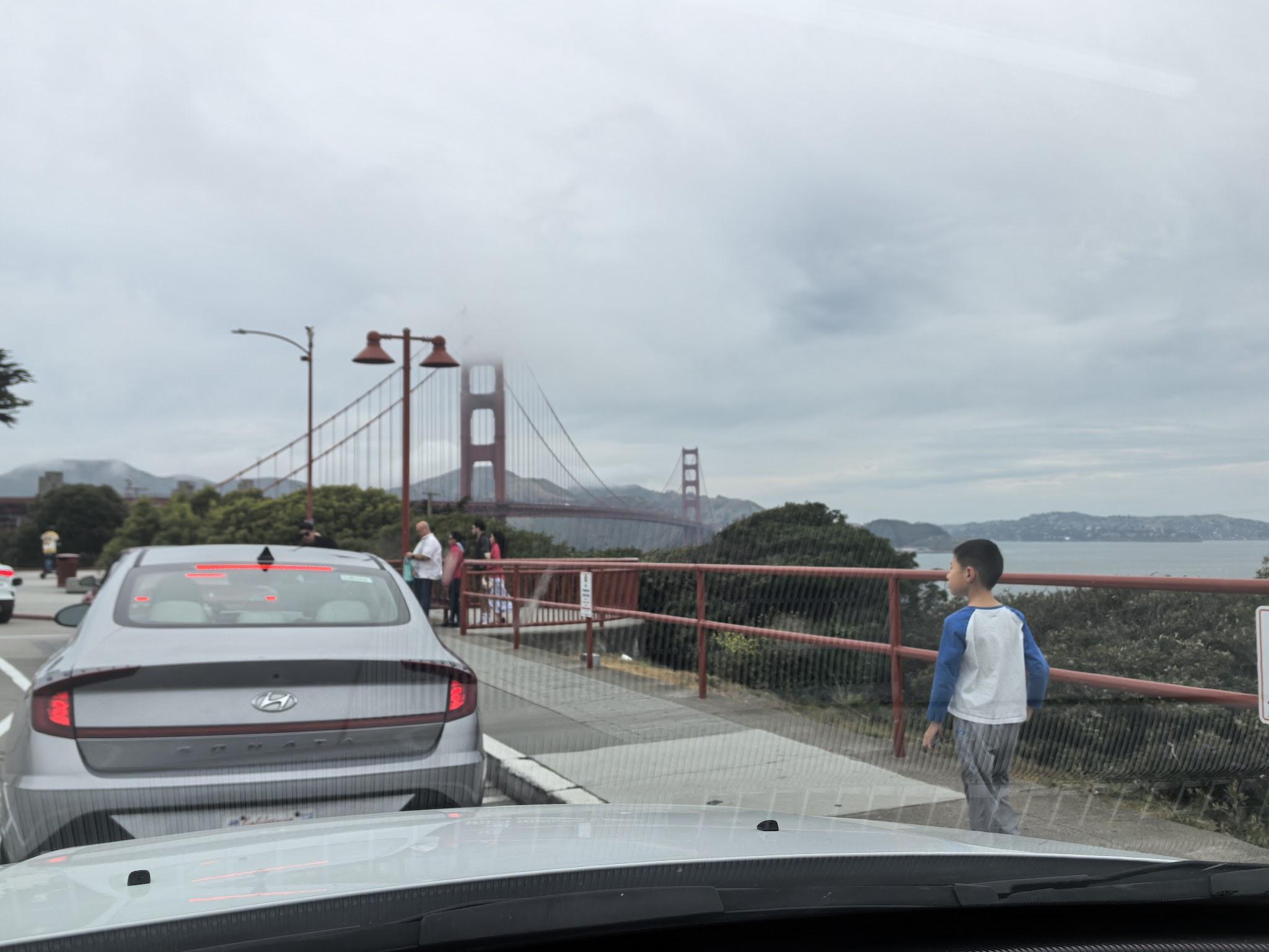 Golden Gate Bridge in the background