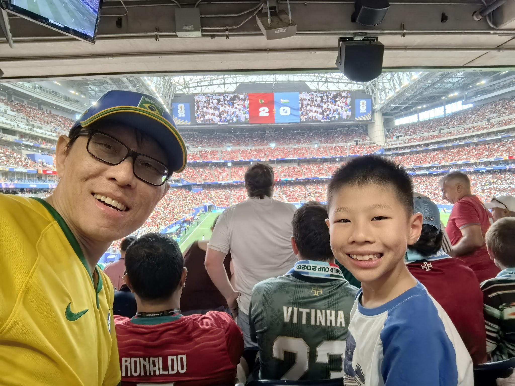 Watching Portugal play Uzbekistan at the Houston stadium