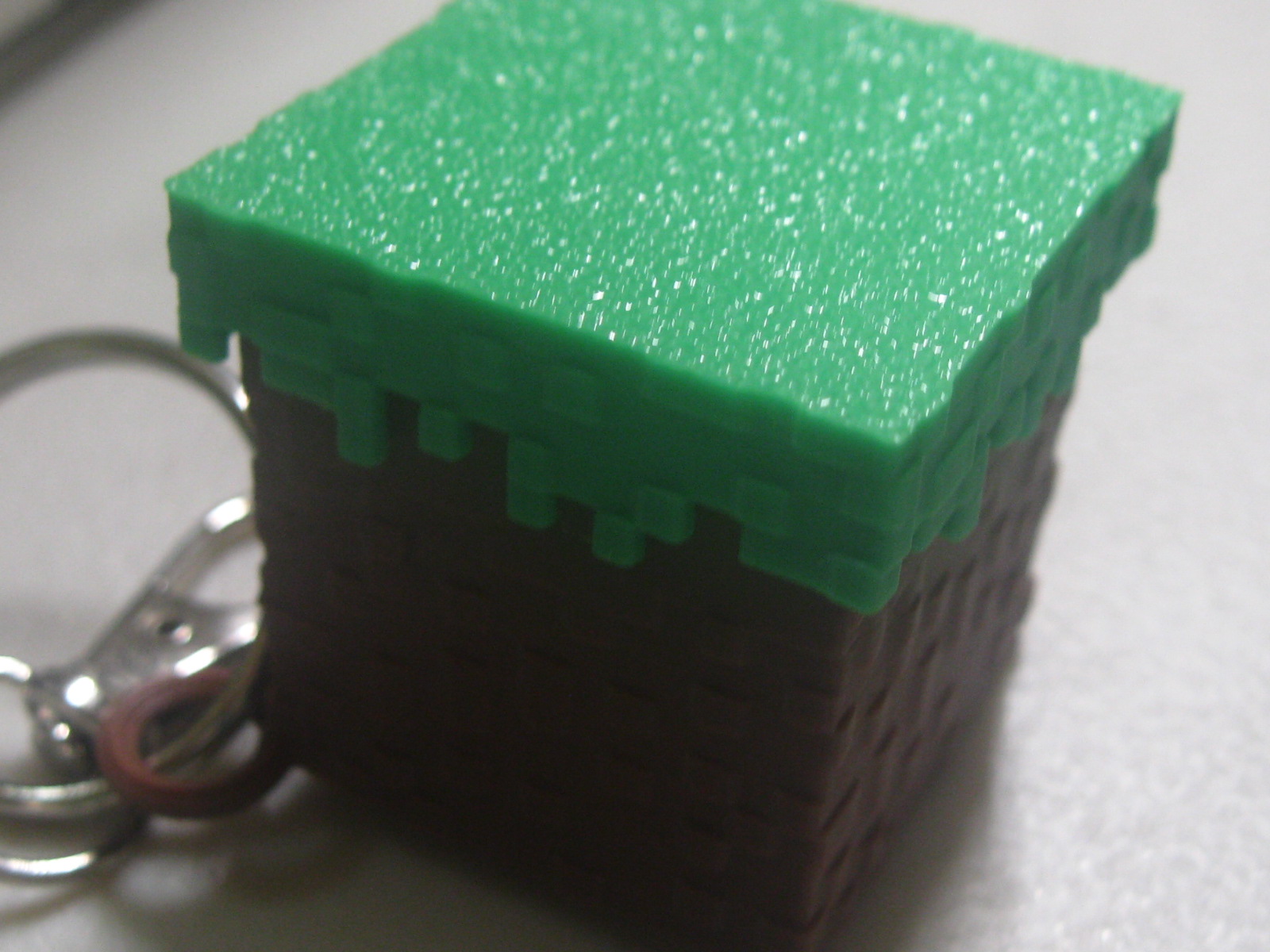 A Minecraft grass block model